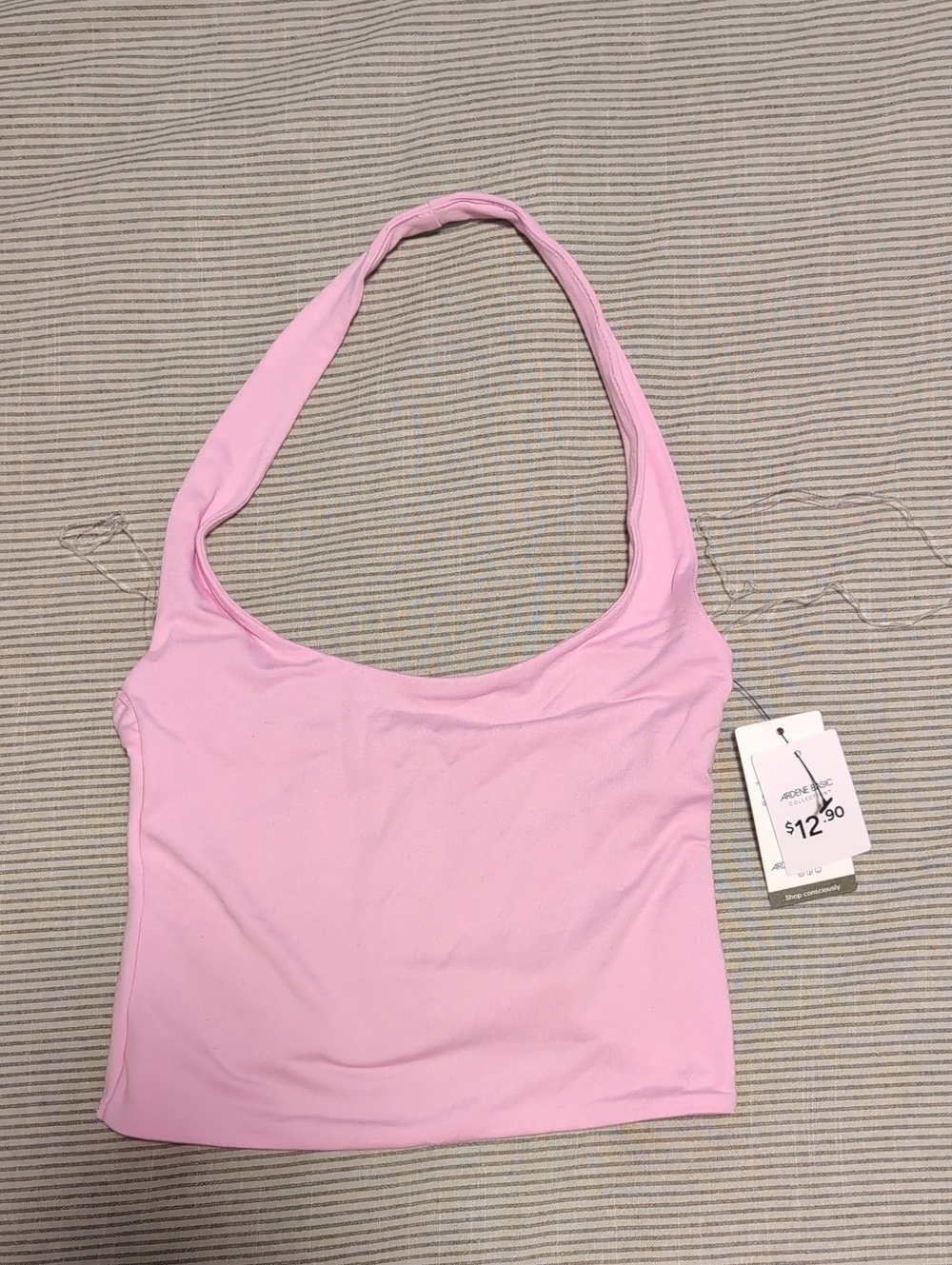 Pink Halter Crop Top